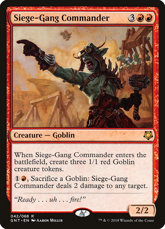 Siege-Gang Commander [Game Night 2018] MTG Single Magic: The Gathering    | Red Claw Gaming