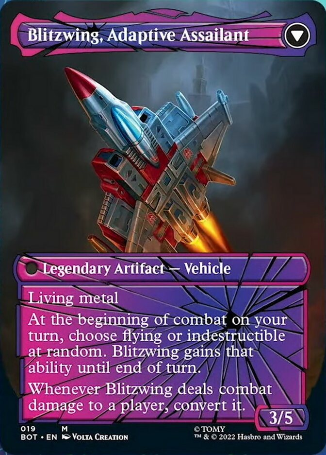 Blitzwing, Cruel Tormentor // Blitzwing, Adaptive Assailant (Shattered Glass) [Transformers] MTG Single Magic: The Gathering    | Red Claw Gaming