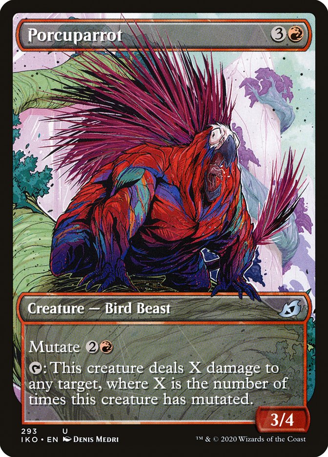 Porcuparrot (Showcase) [Ikoria: Lair of Behemoths] MTG Single Magic: The Gathering    | Red Claw Gaming