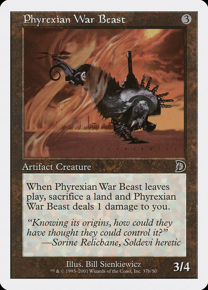 Phyrexian War Beast (Signature on Right) [Deckmasters] MTG Single Magic: The Gathering    | Red Claw Gaming