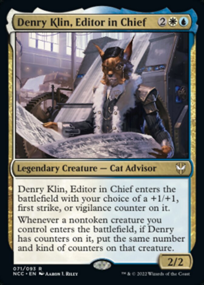 Denry Klin, Editor in Chief [Streets of New Capenna Commander] MTG Single Magic: The Gathering    | Red Claw Gaming