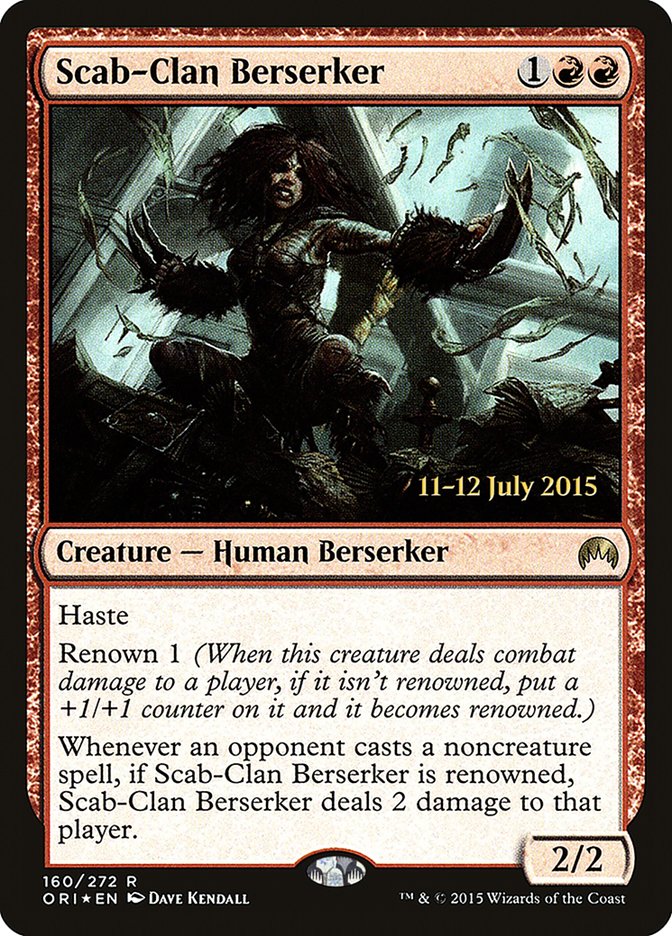 Scab-Clan Berserker [Magic Origins Prerelease Promos] MTG Single Magic: The Gathering    | Red Claw Gaming