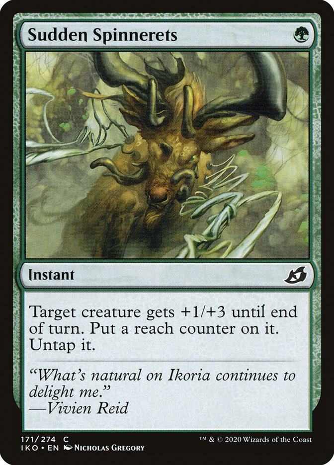 Sudden Spinnerets [Ikoria: Lair of Behemoths] MTG Single Magic: The Gathering    | Red Claw Gaming