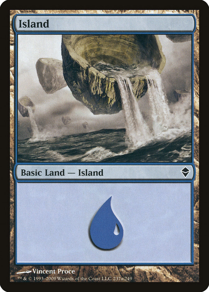 Island (237a) [Zendikar] MTG Single Magic: The Gathering    | Red Claw Gaming