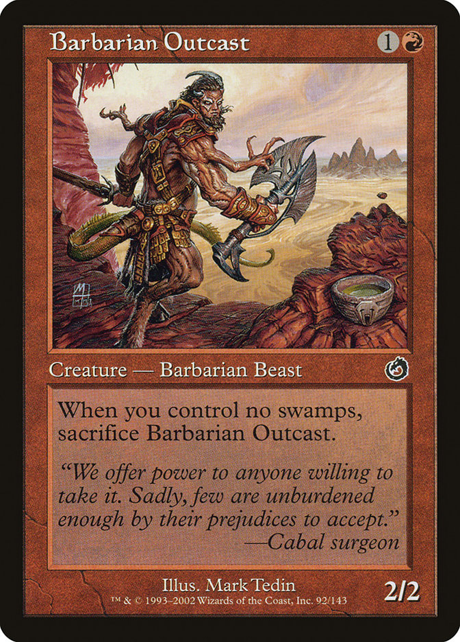 Barbarian Outcast [Torment] MTG Single Magic: The Gathering    | Red Claw Gaming