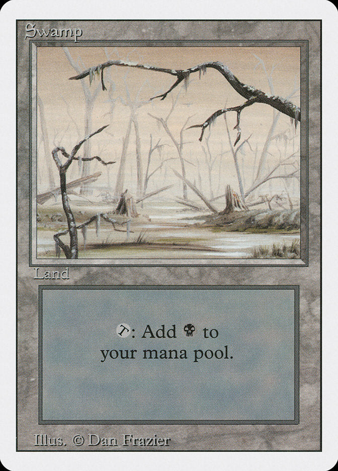 Swamp (Orange Sky) [Revised Edition] MTG Single Magic: The Gathering    | Red Claw Gaming