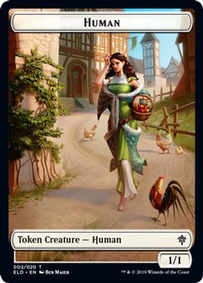 Human // Beast Double-Sided Token [Challenger Decks 2021 Tokens] MTG Single Magic: The Gathering    | Red Claw Gaming