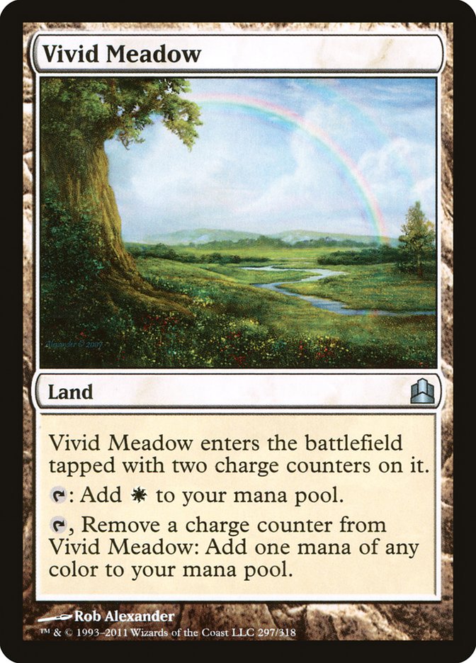 Vivid Meadow [Commander 2011] MTG Single Magic: The Gathering    | Red Claw Gaming