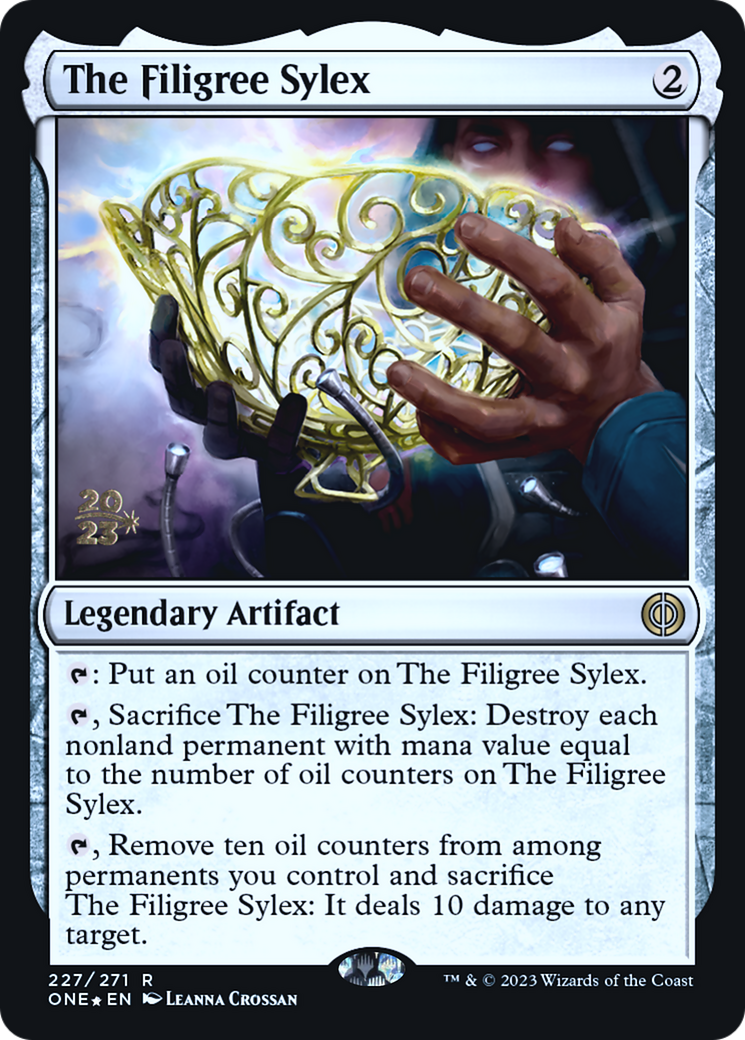 The Filigree Sylex [Phyrexia: All Will Be One Prerelease Promos] MTG Single Magic: The Gathering    | Red Claw Gaming