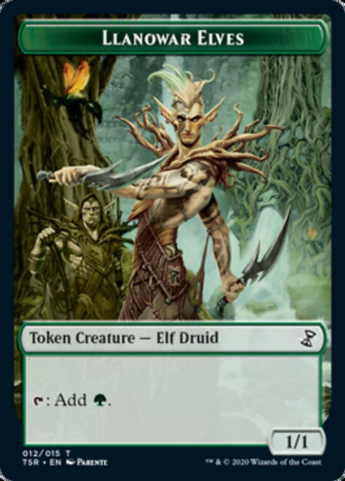 Llanowar Elves Token [Time Spiral Remastered Tokens] MTG Single Magic: The Gathering    | Red Claw Gaming