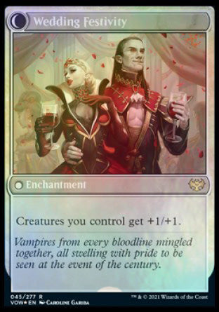 Wedding Announcement // Wedding Festivity [Innistrad: Crimson Vow Prerelease Promos] MTG Single Magic: The Gathering    | Red Claw Gaming
