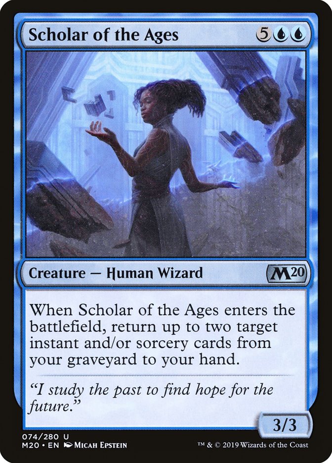 Scholar of the Ages [Core Set 2020] MTG Single Magic: The Gathering    | Red Claw Gaming