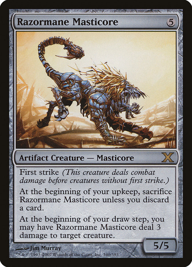 Razormane Masticore [Tenth Edition] MTG Single Magic: The Gathering    | Red Claw Gaming