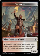 Warrior // Vampire Double-Sided Token [March of the Machine Tokens] MTG Single Magic: The Gathering    | Red Claw Gaming