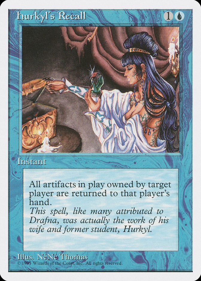 Hurkyl's Recall [Fourth Edition] MTG Single Magic: The Gathering    | Red Claw Gaming