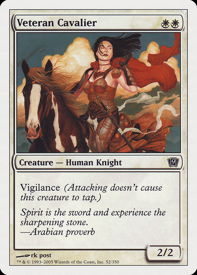 Veteran Cavalier [Ninth Edition] MTG Single Magic: The Gathering    | Red Claw Gaming