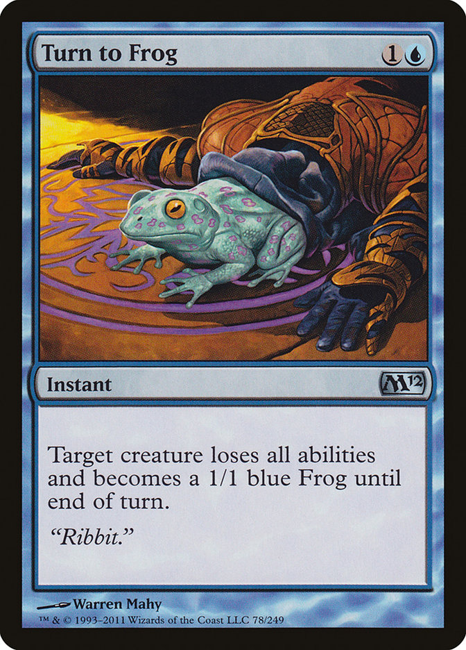 Turn to Frog [Magic 2012] MTG Single Magic: The Gathering    | Red Claw Gaming