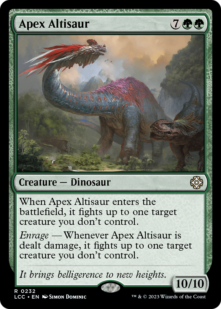 Apex Altisaur [The Lost Caverns of Ixalan Commander] MTG Single Magic: The Gathering    | Red Claw Gaming
