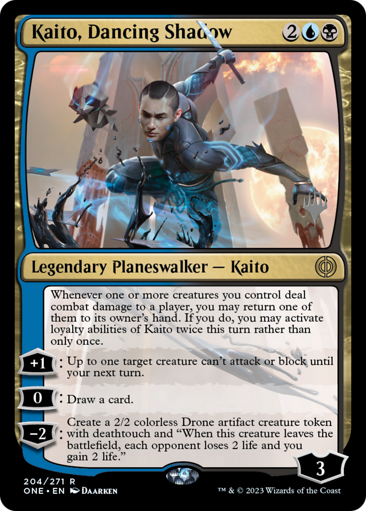 Kaito, Dancing Shadow (Promo Pack) [Phyrexia: All Will Be One Promos] MTG Single Magic: The Gathering    | Red Claw Gaming