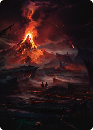 Valley of Gorgoroth Art Card [The Lord of the Rings: Tales of Middle-earth Art Series] MTG Single Magic: The Gathering    | Red Claw Gaming