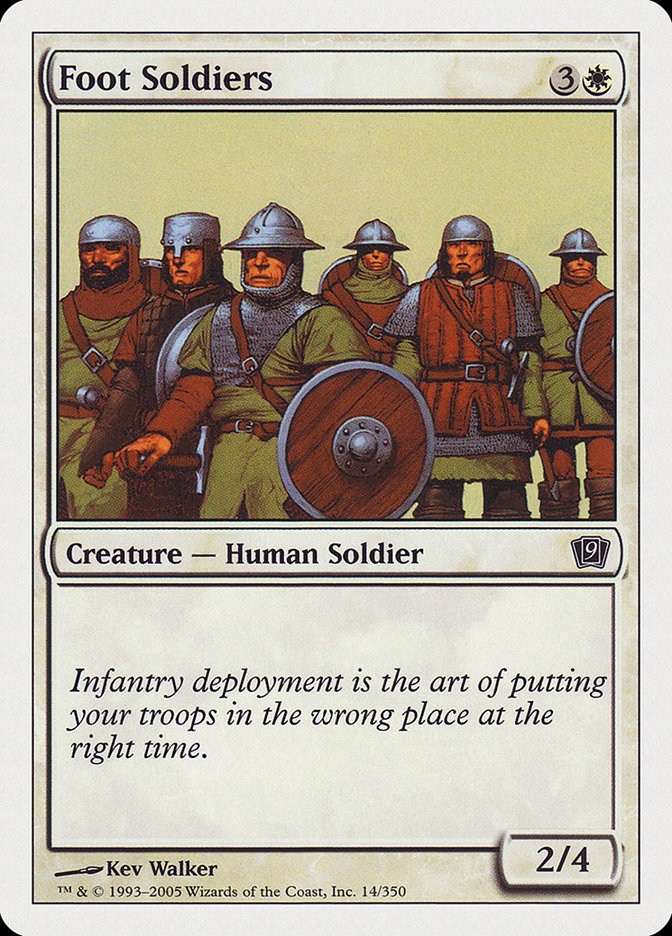 Foot Soldiers [Ninth Edition] MTG Single Magic: The Gathering    | Red Claw Gaming