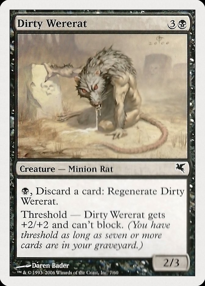 Dirty Wererat (07) [Hachette UK] MTG Single Magic: The Gathering    | Red Claw Gaming