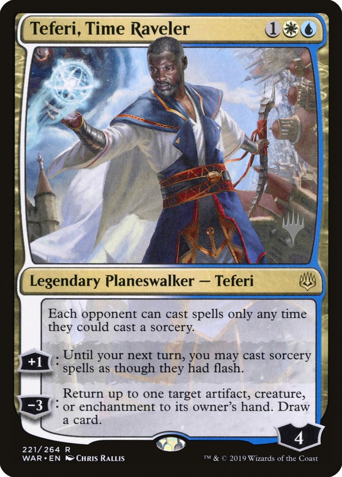 Teferi, Time Raveler (Promo Pack) [War of the Spark Promos] MTG Single Magic: The Gathering    | Red Claw Gaming