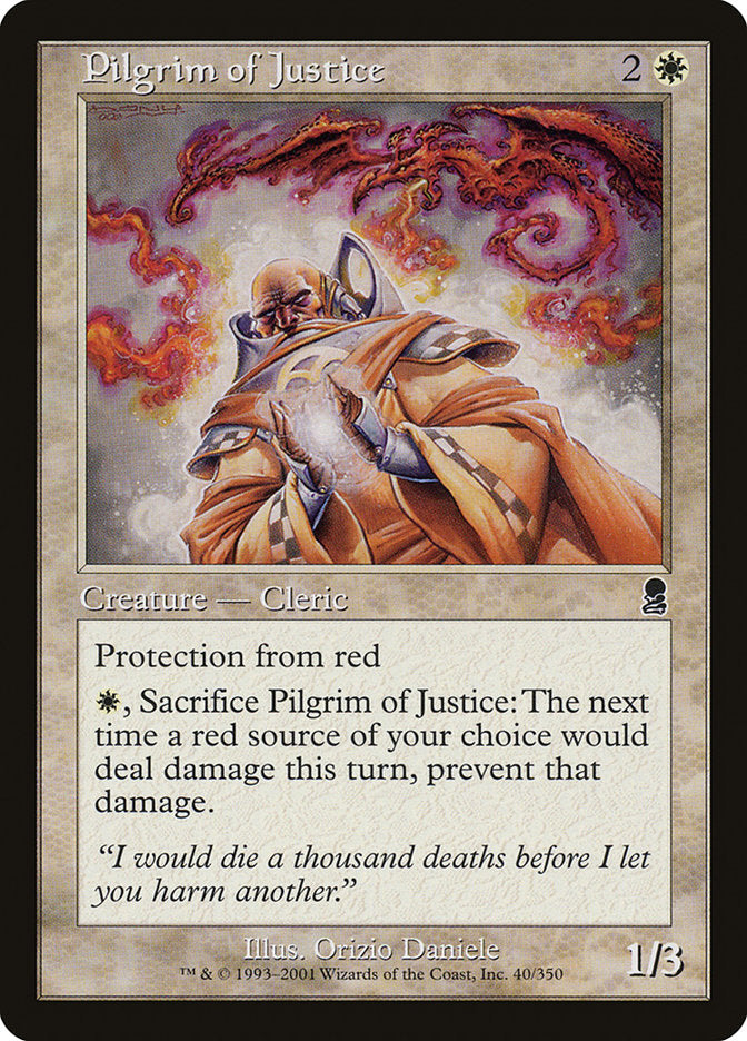 Pilgrim of Justice [Odyssey] MTG Single Magic: The Gathering    | Red Claw Gaming