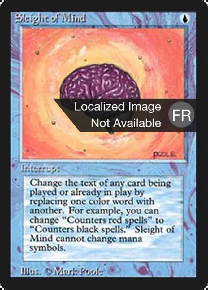 Sleight of Mind [Foreign Black Border] MTG Single Magic: The Gathering    | Red Claw Gaming