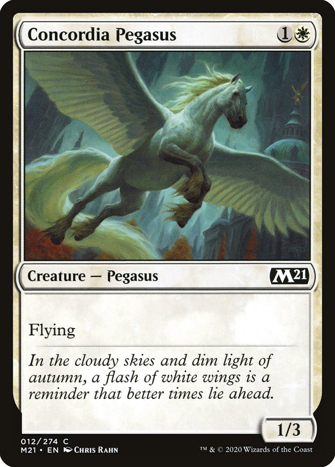 Concordia Pegasus [Core Set 2021] MTG Single Magic: The Gathering    | Red Claw Gaming