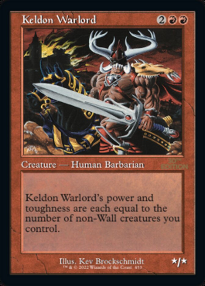 Keldon Warlord (Retro) [30th Anniversary Edition] MTG Single Magic: The Gathering    | Red Claw Gaming