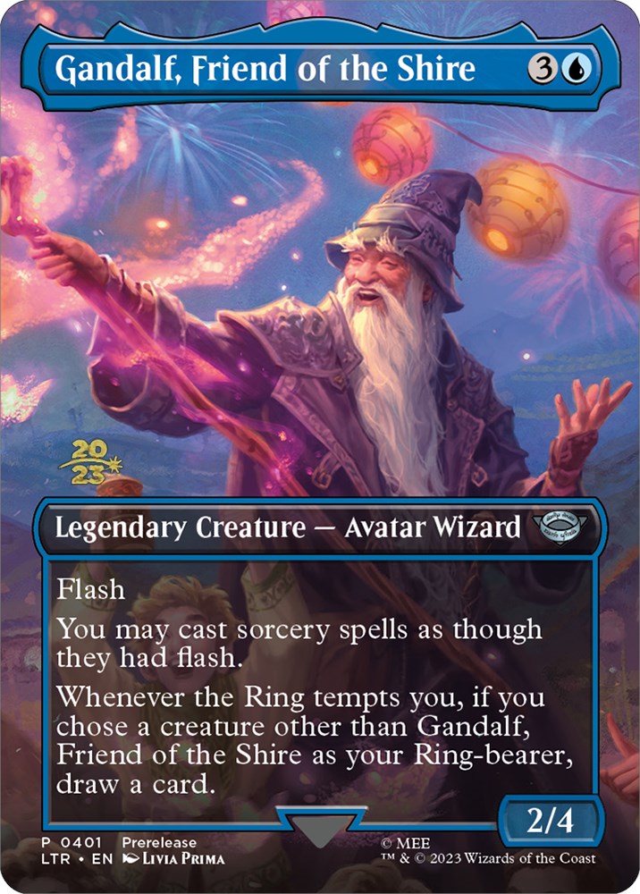 Gandalf, Friend of the Shire [The Lord of the Rings: Tales of Middle-Earth Prerelease Promos] MTG Single Magic: The Gathering    | Red Claw Gaming
