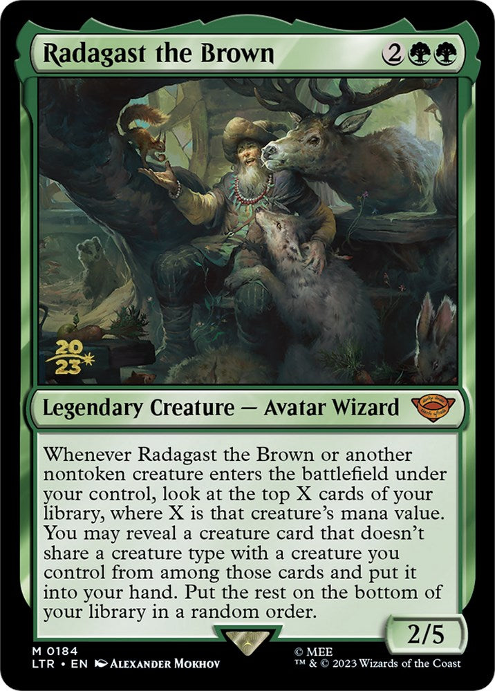 Radagast the Brown [The Lord of the Rings: Tales of Middle-Earth Prerelease Promos] MTG Single Magic: The Gathering    | Red Claw Gaming