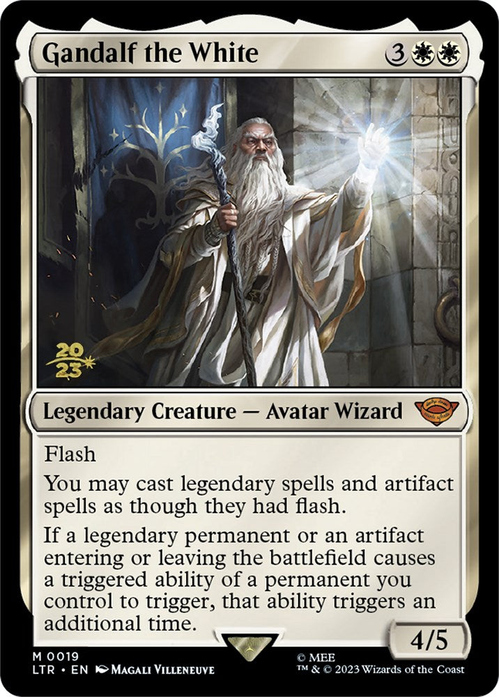 Gandalf the White [The Lord of the Rings: Tales of Middle-Earth Prerelease Promos] MTG Single Magic: The Gathering    | Red Claw Gaming