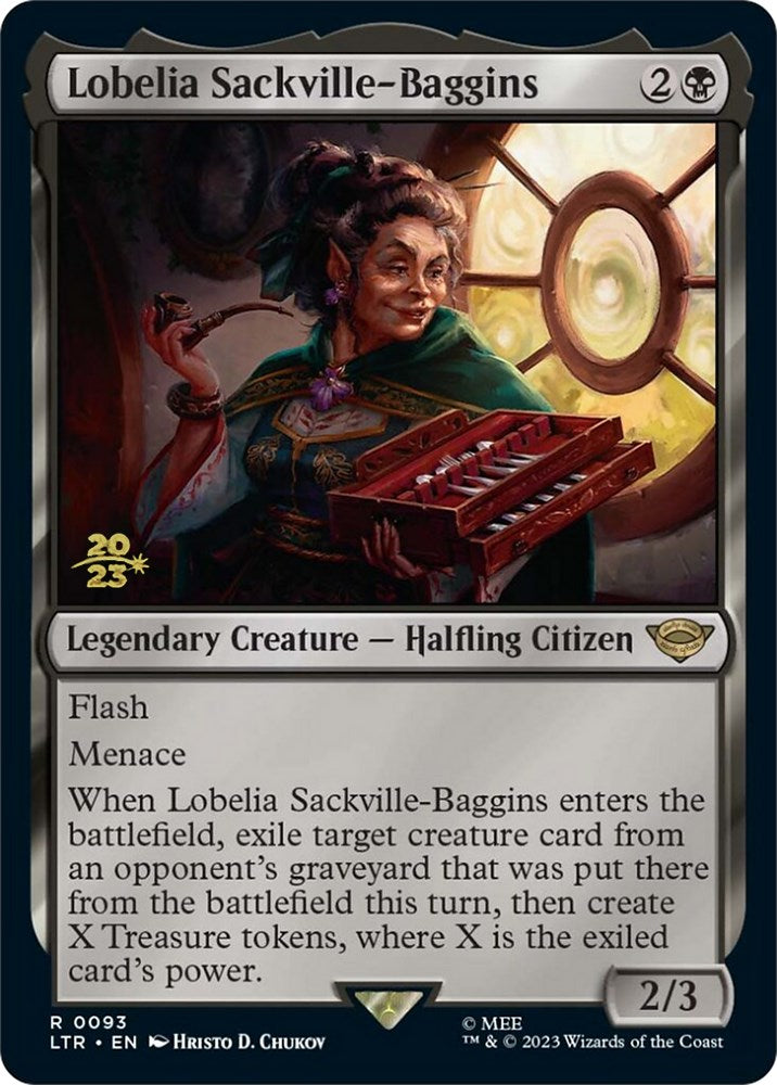 Lobelia Sackville-Baggins [The Lord of the Rings: Tales of Middle-Earth Prerelease Promos] MTG Single Magic: The Gathering    | Red Claw Gaming