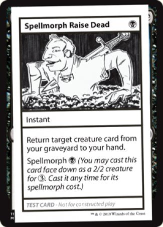 Spellmorph Raise Dead (2021 Edition) [Mystery Booster Playtest Cards] MTG Single Magic: The Gathering    | Red Claw Gaming