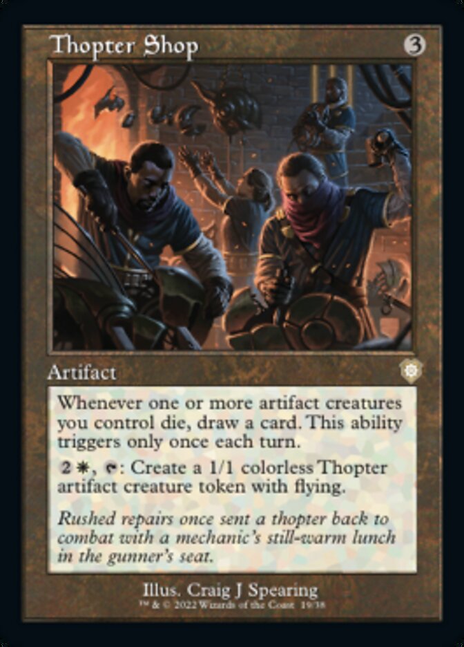 Thopter Shop (Retro) [The Brothers' War Commander] MTG Single Magic: The Gathering    | Red Claw Gaming