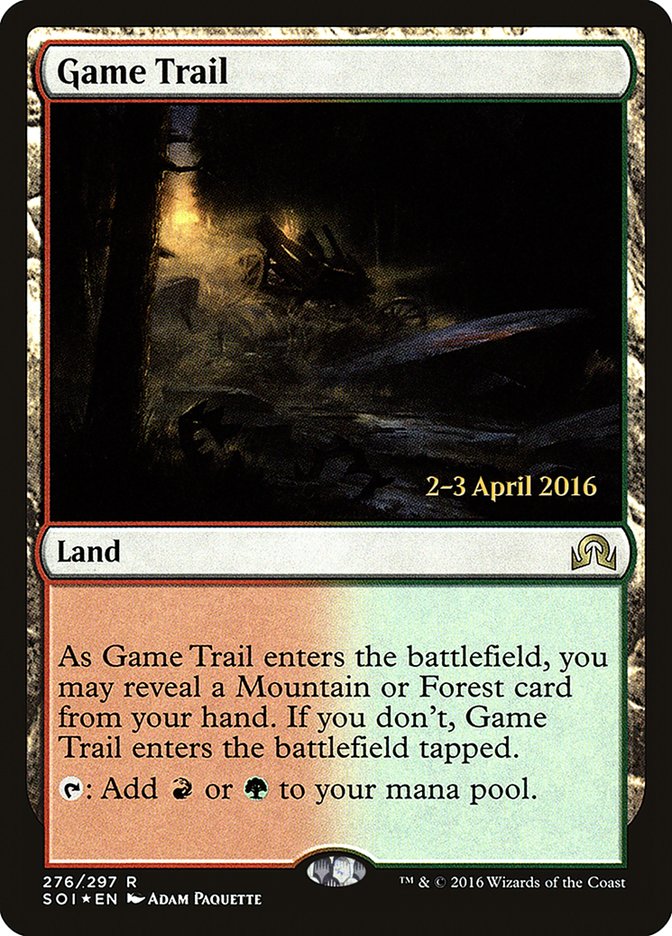 Game Trail [Shadows over Innistrad Prerelease Promos] MTG Single Magic: The Gathering    | Red Claw Gaming