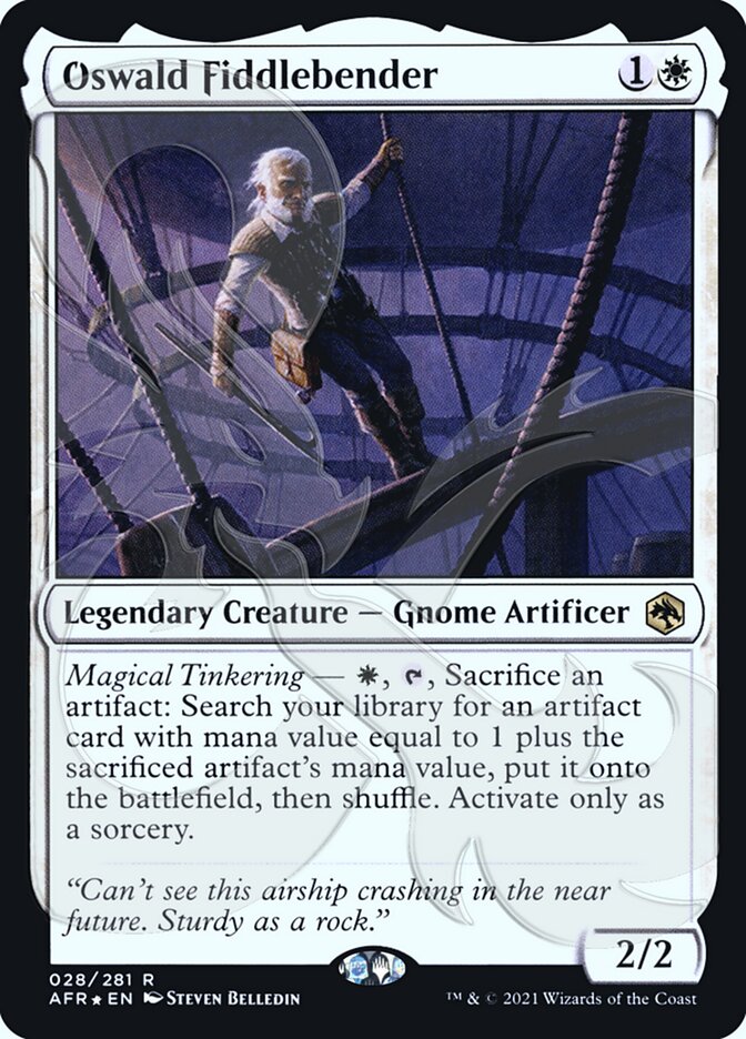 Oswald Fiddlebender (Ampersand Promo) [Dungeons & Dragons: Adventures in the Forgotten Realms Promos] MTG Single Magic: The Gathering    | Red Claw Gaming