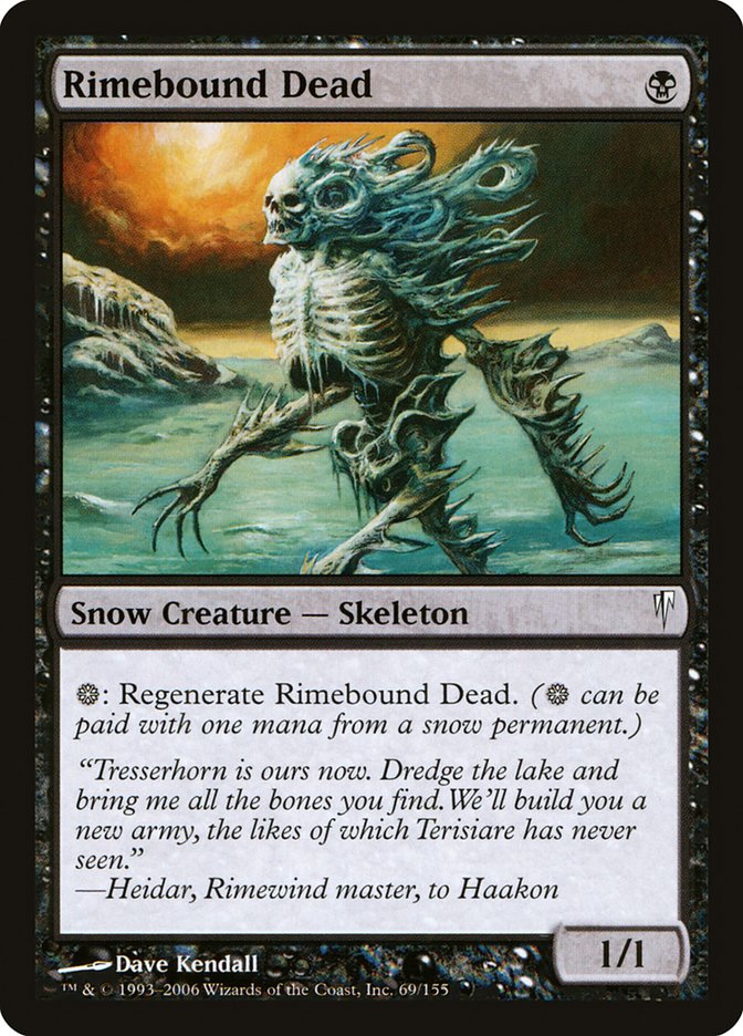 Rimebound Dead [Coldsnap] MTG Single Magic: The Gathering    | Red Claw Gaming