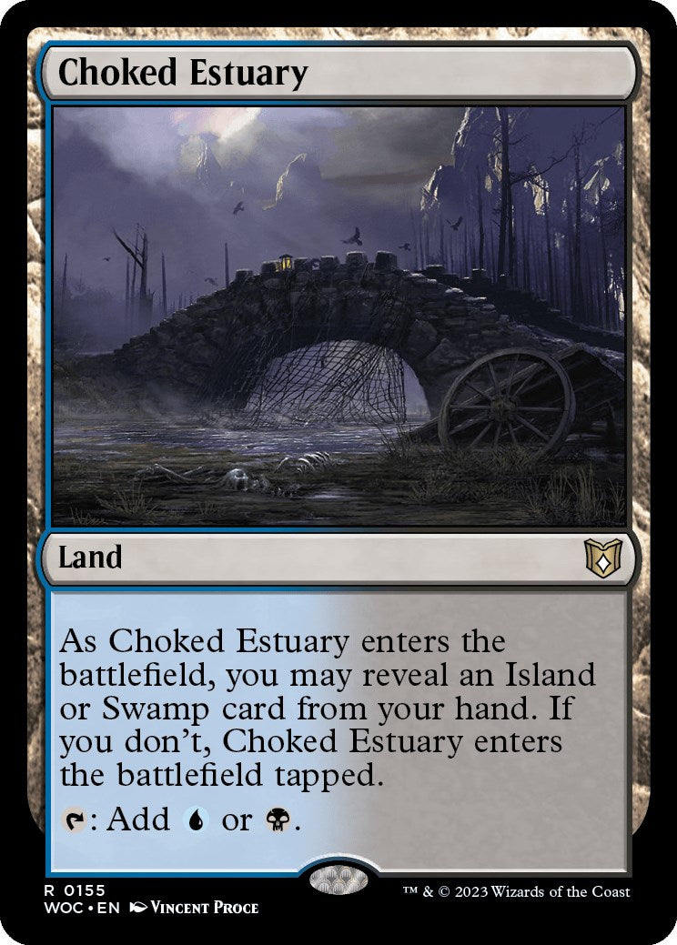 Choked Estuary [Wilds of Eldraine Commander] MTG Single Magic: The Gathering    | Red Claw Gaming