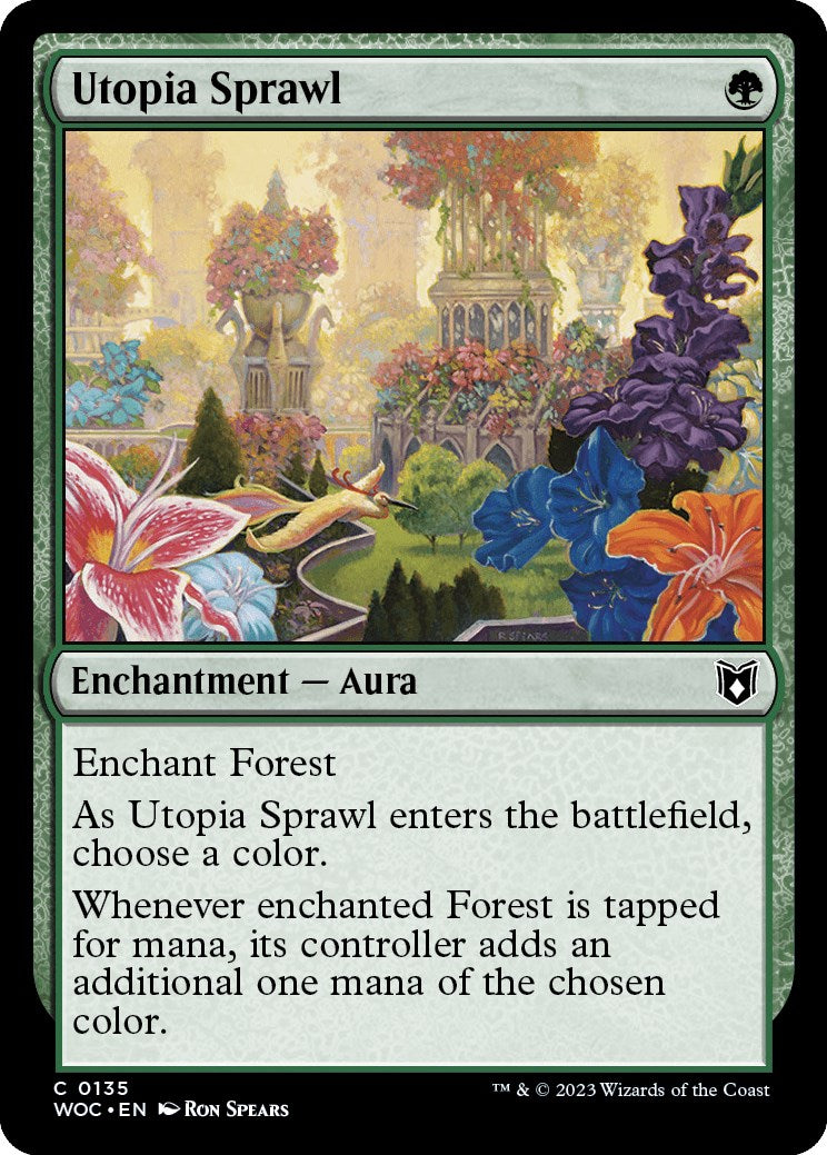 Utopia Sprawl [Wilds of Eldraine Commander] MTG Single Magic: The Gathering    | Red Claw Gaming