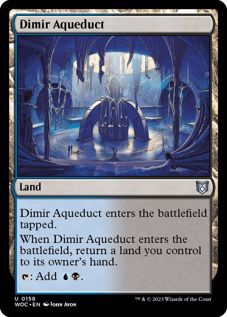 Dimir Aqueduct [Wilds of Eldraine Commander] MTG Single Magic: The Gathering    | Red Claw Gaming