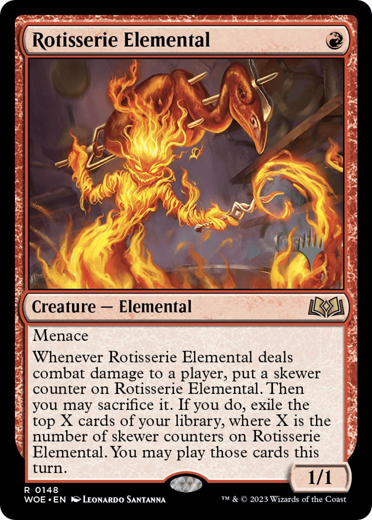 Rotisserie Elemental (Promo Pack) [Wilds of Eldraine Promos] MTG Single Magic: The Gathering    | Red Claw Gaming