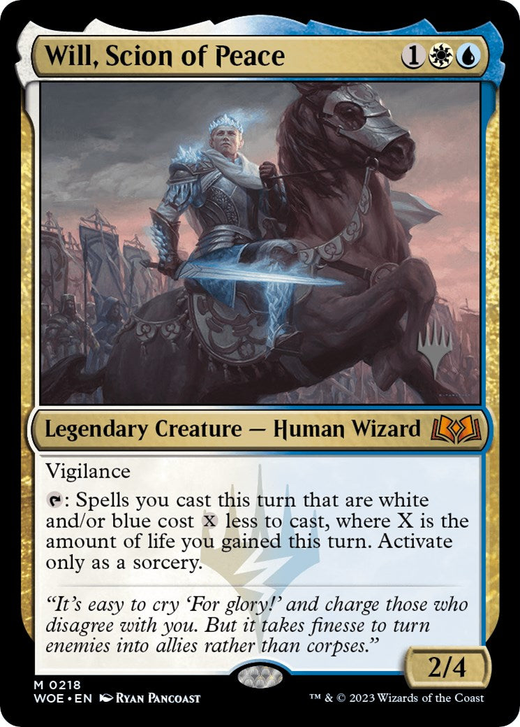 Will, Scion of Peace (Promo Pack) [Wilds of Eldraine Promos] MTG Single Magic: The Gathering    | Red Claw Gaming