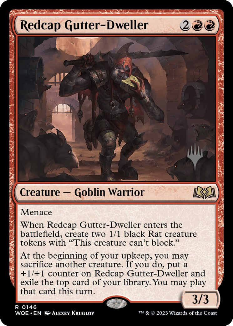 Redcap Gutter-Dweller (Promo Pack) [Wilds of Eldraine Promos] MTG Single Magic: The Gathering    | Red Claw Gaming