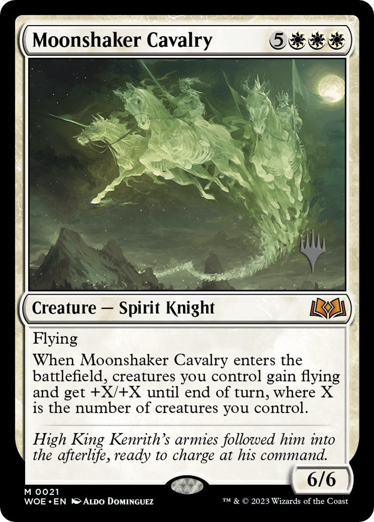 Moonshaker Cavalry (Promo Pack) [Wilds of Eldraine Promos] MTG Single Magic: The Gathering    | Red Claw Gaming