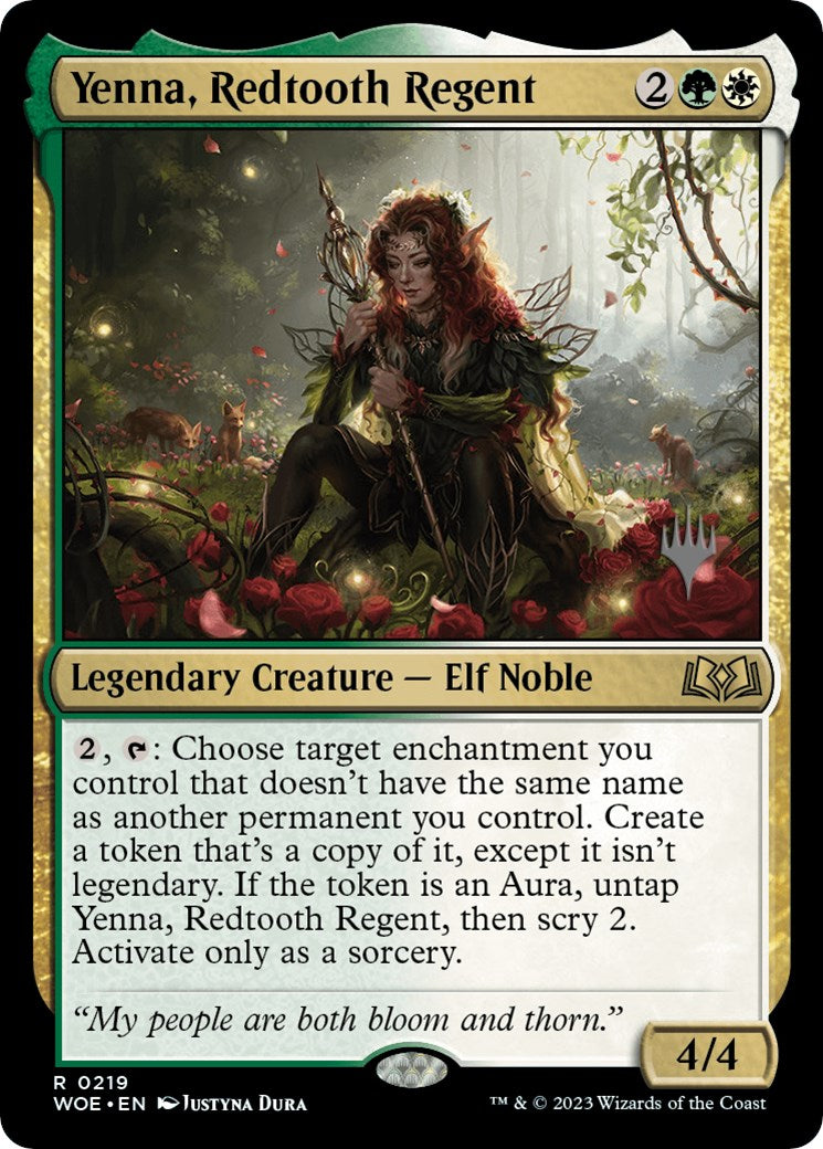 Yenna, Redtooth Regent (Promo Pack) [Wilds of Eldraine Promos] MTG Single Magic: The Gathering    | Red Claw Gaming