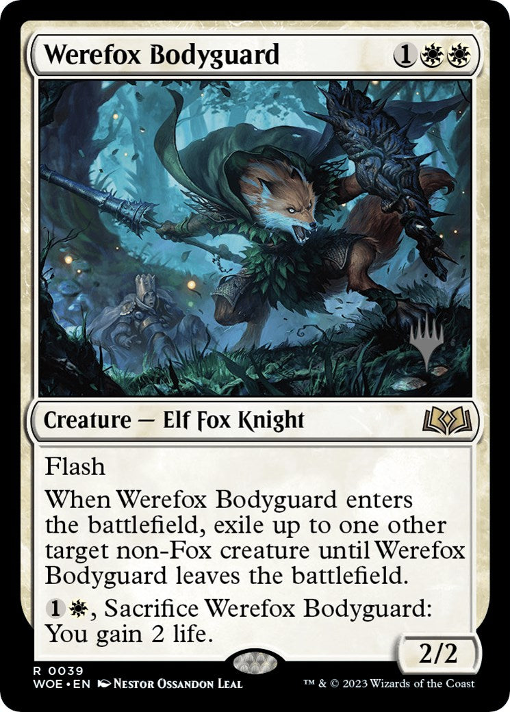 Werefox Bodyguard (Promo Pack) [Wilds of Eldraine Promos] MTG Single Magic: The Gathering    | Red Claw Gaming