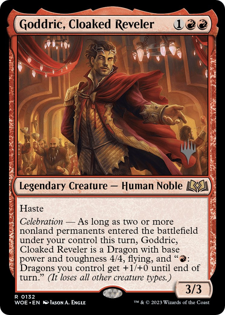 Goddric, Cloaked Reveler (Promo Pack) [Wilds of Eldraine Promos] MTG Single Magic: The Gathering    | Red Claw Gaming